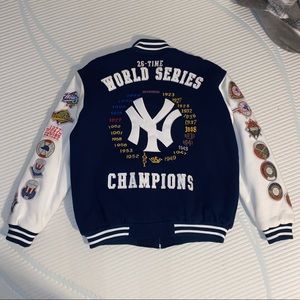 Yankees World Series Champions varsity jacket